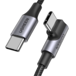 US334 CABLU USB Type-C la USB Type-C 100W/5A Angled 90 Avicena